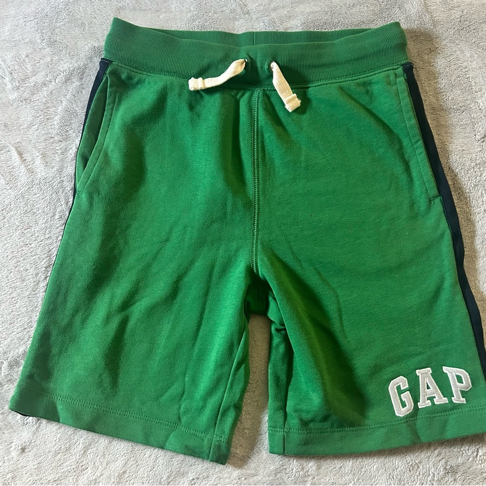 GAP Kids Green Shorts with Logo